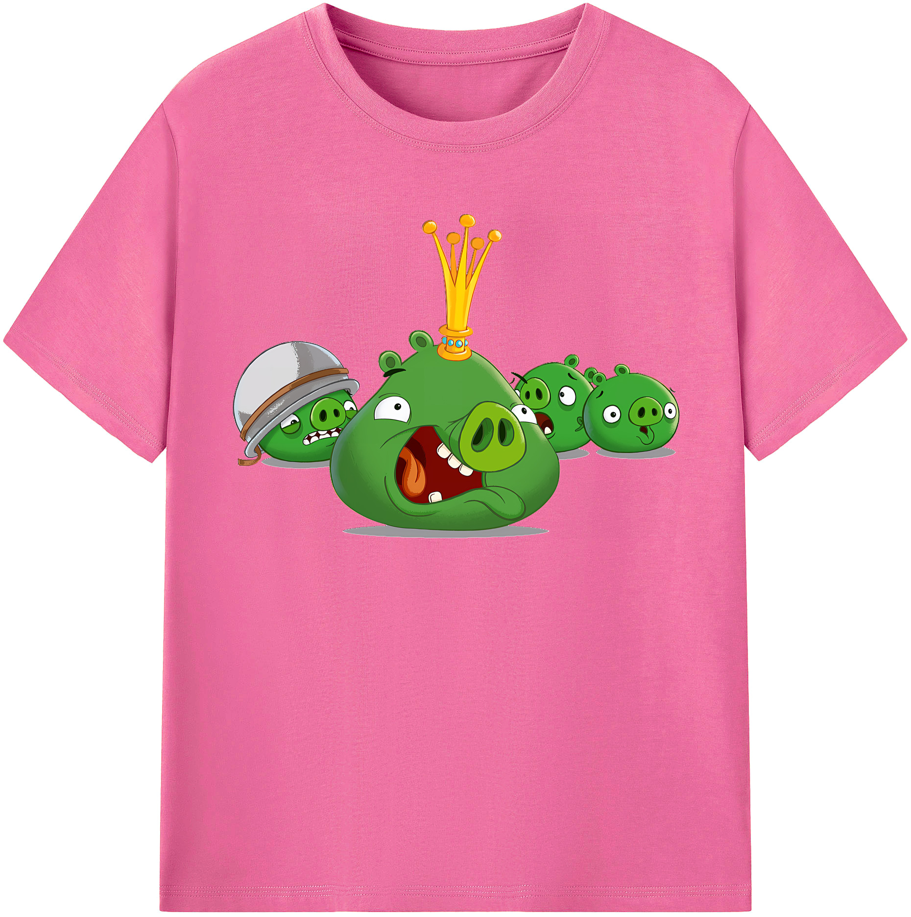 （画像用） Angry Birds アングリーバード レディースカジュアルプリントTシャツ（綿100％）